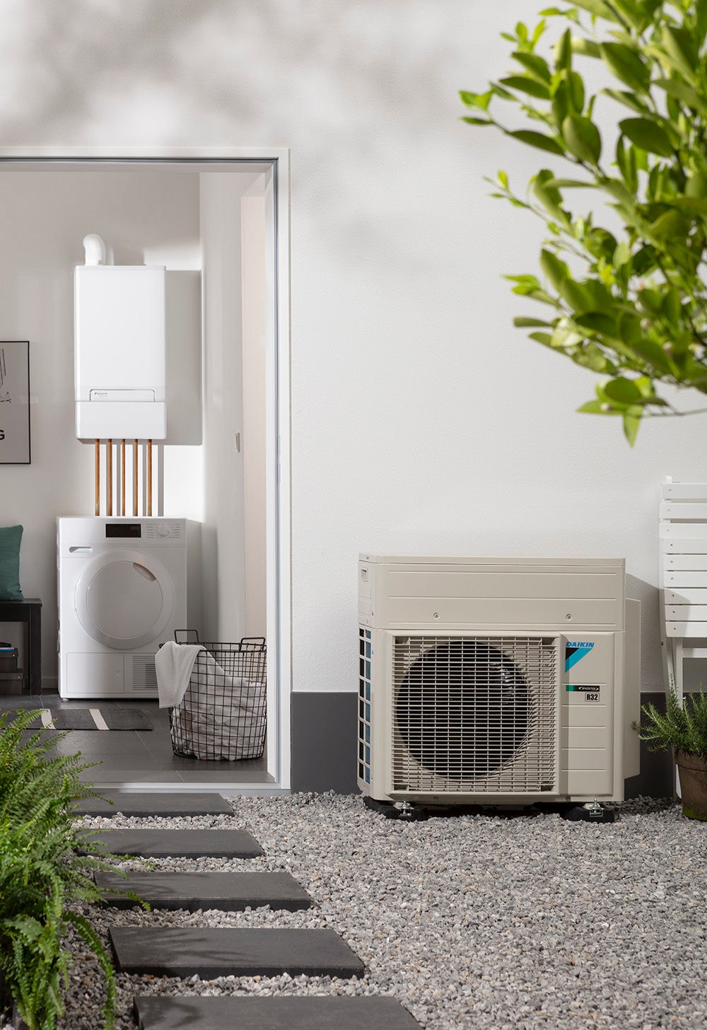 Daikin H Hybride buiten en binnendeel