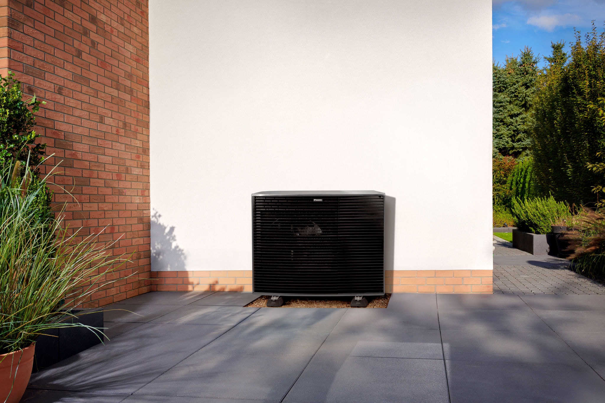 Outdoor unit of installed Daikin Altherma