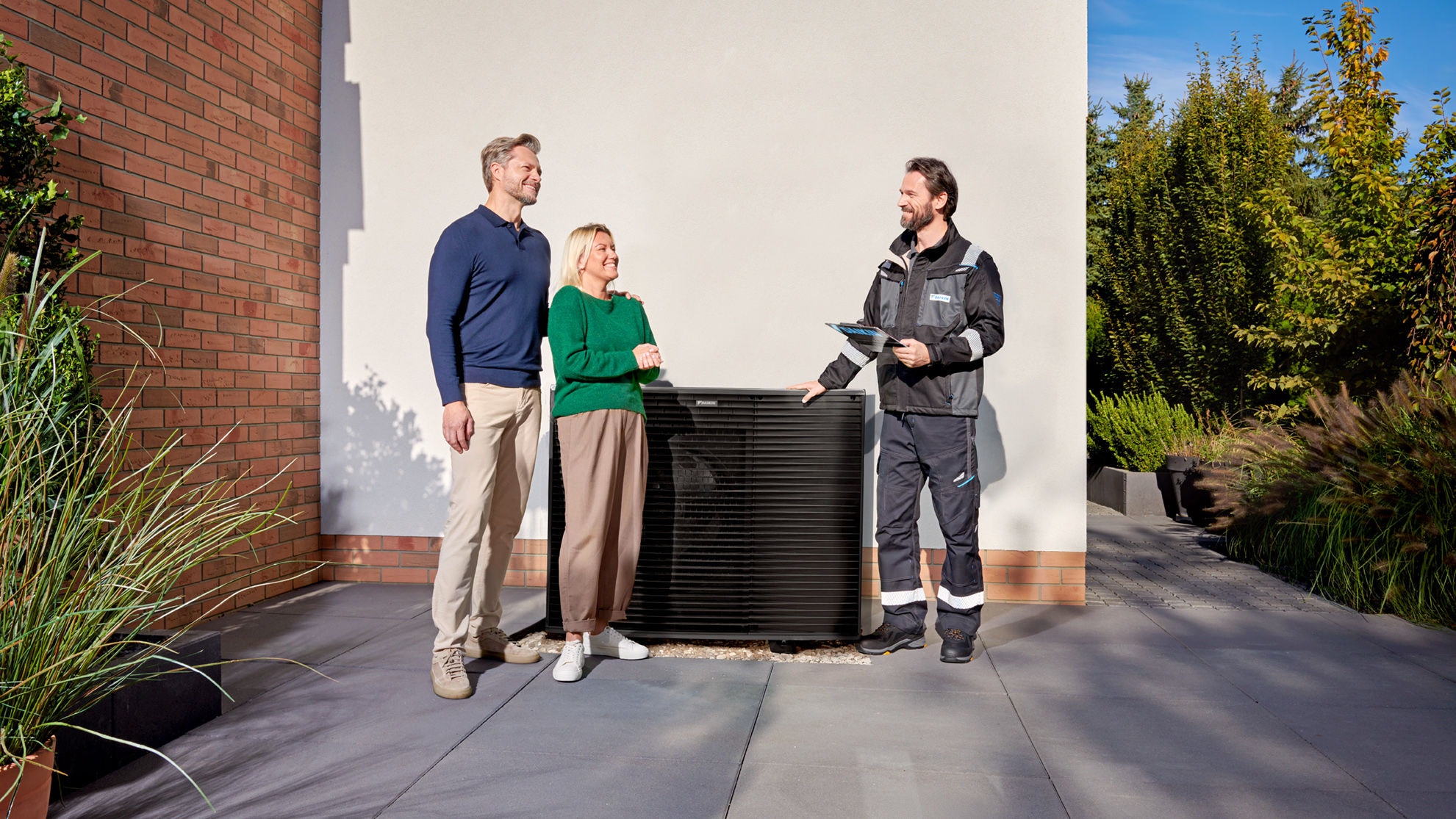 Outdoor unit of installed Daikin Altherma