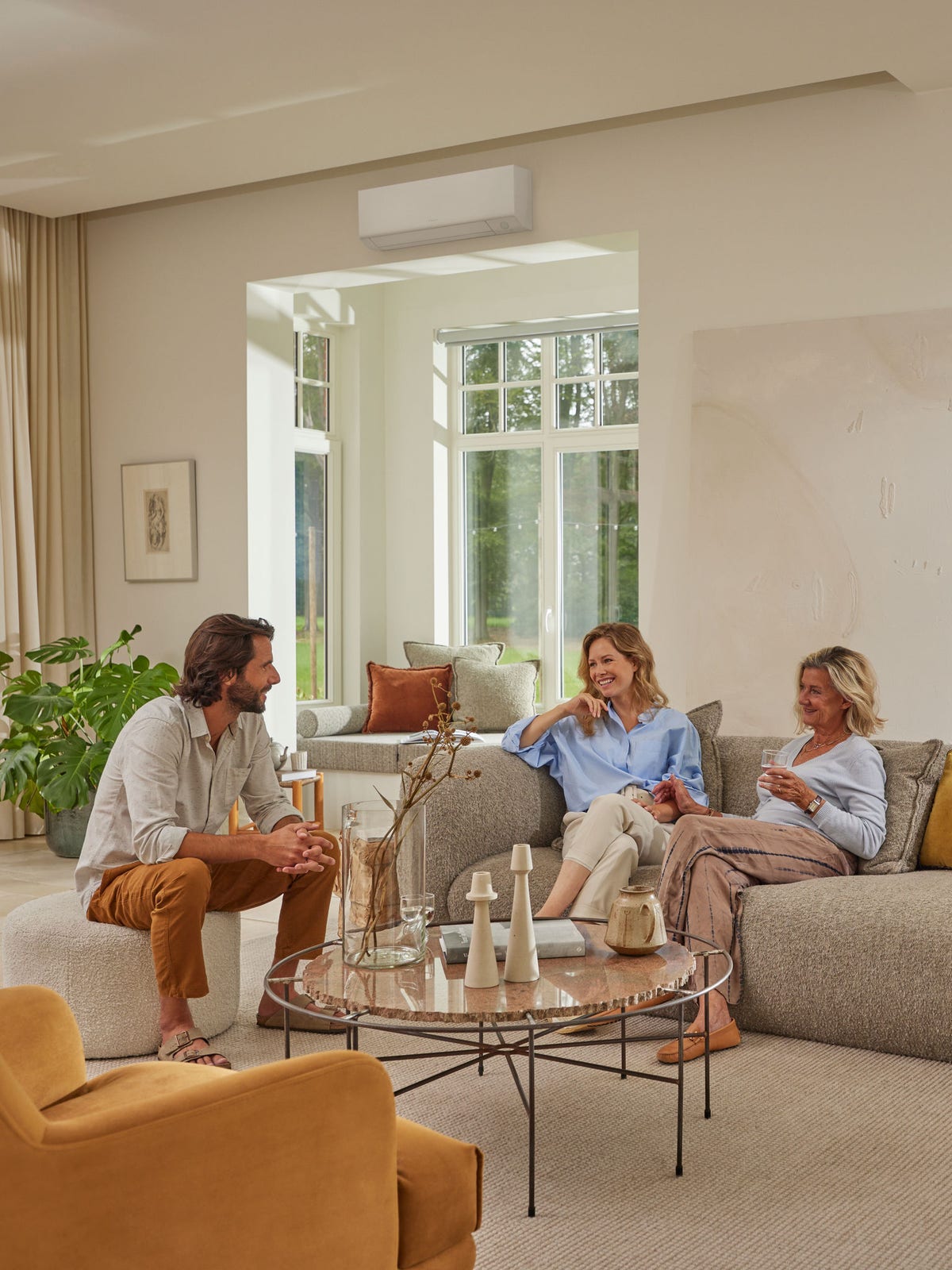 Daikin airco in een echte woonkamer