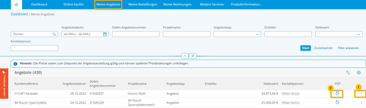 PDF-offerte - meer details